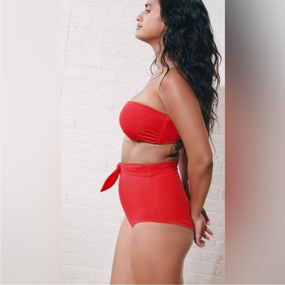 Mara Hoffman Jay Bikini Bottom – Red, Size M, NWOT - Picture 3 of 6